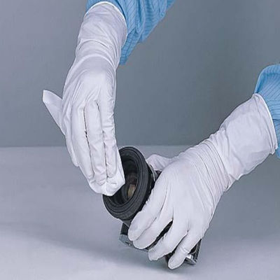 Cleanroom Waterproof  Gloves  ESD white Nitrile Exam Gloves