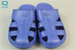 Blue PU Clean Room Slippers , Anti Static Slippers For Dust Free Workshop