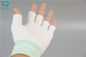 Cleanroom Seamless Knitted Work Gloves Half Finger Gloves With Great Dexterity