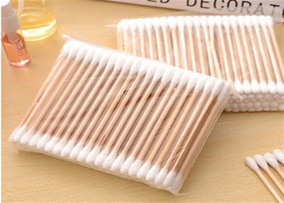 Cleaning 75cm Double End Cotton Swabs AAA Grade sanitary grade