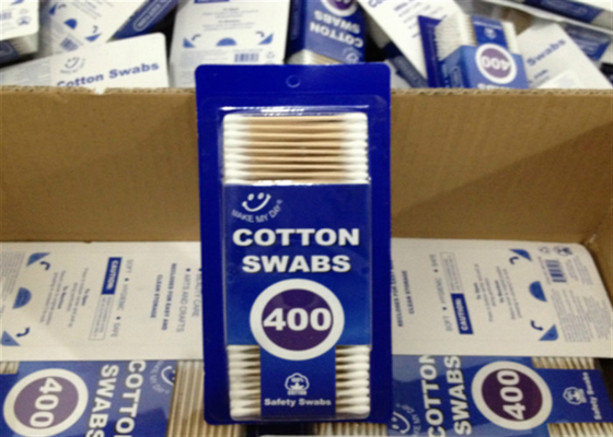 Cleaning 75cm Double End Cotton Swabs AAA Grade sanitary grade